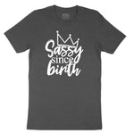 Sassy Since Birth Toddler Short Sleeve Tee - Dark Heather Grey