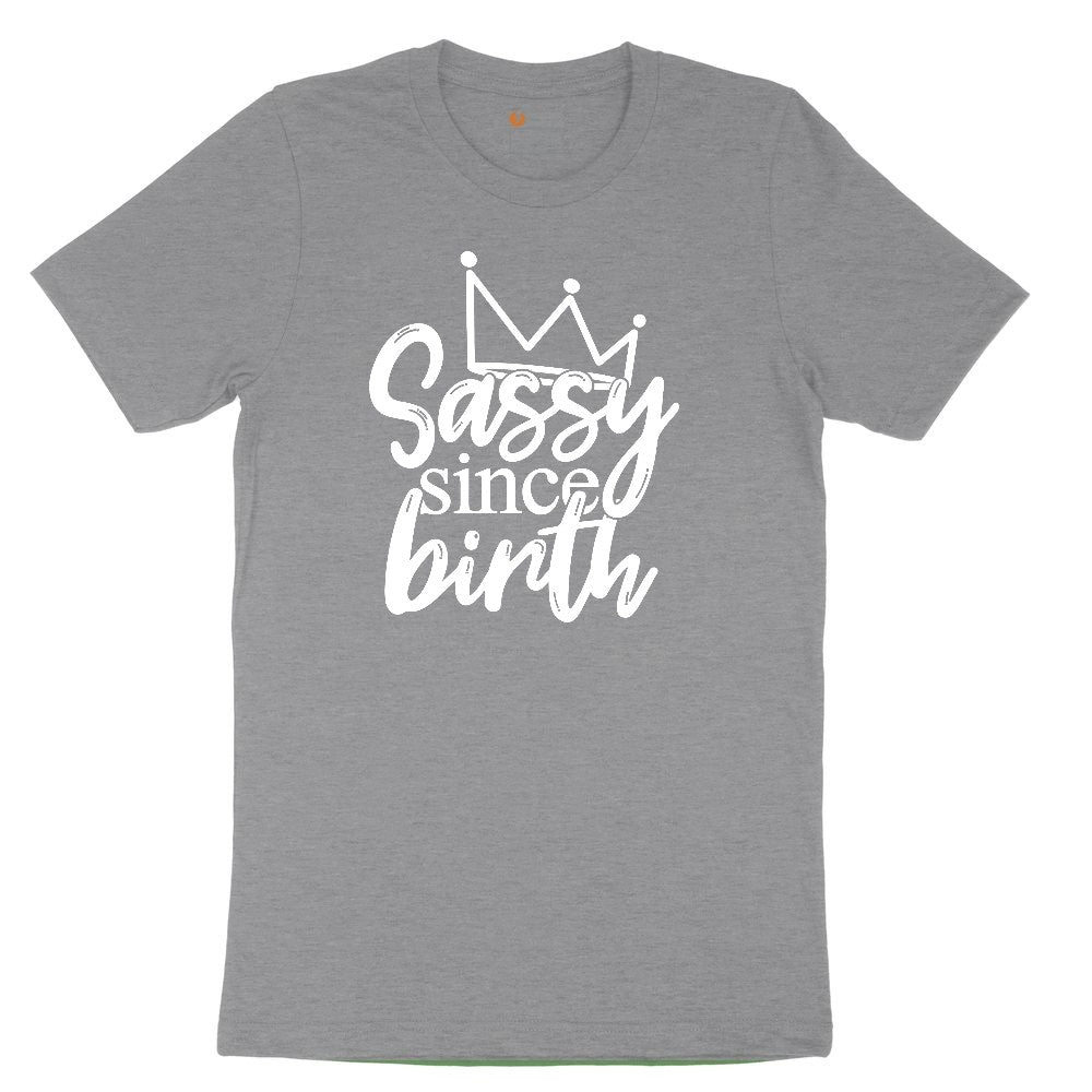 Sassy Since Birth Youth Short Sleeve Tee - Athletic Heather