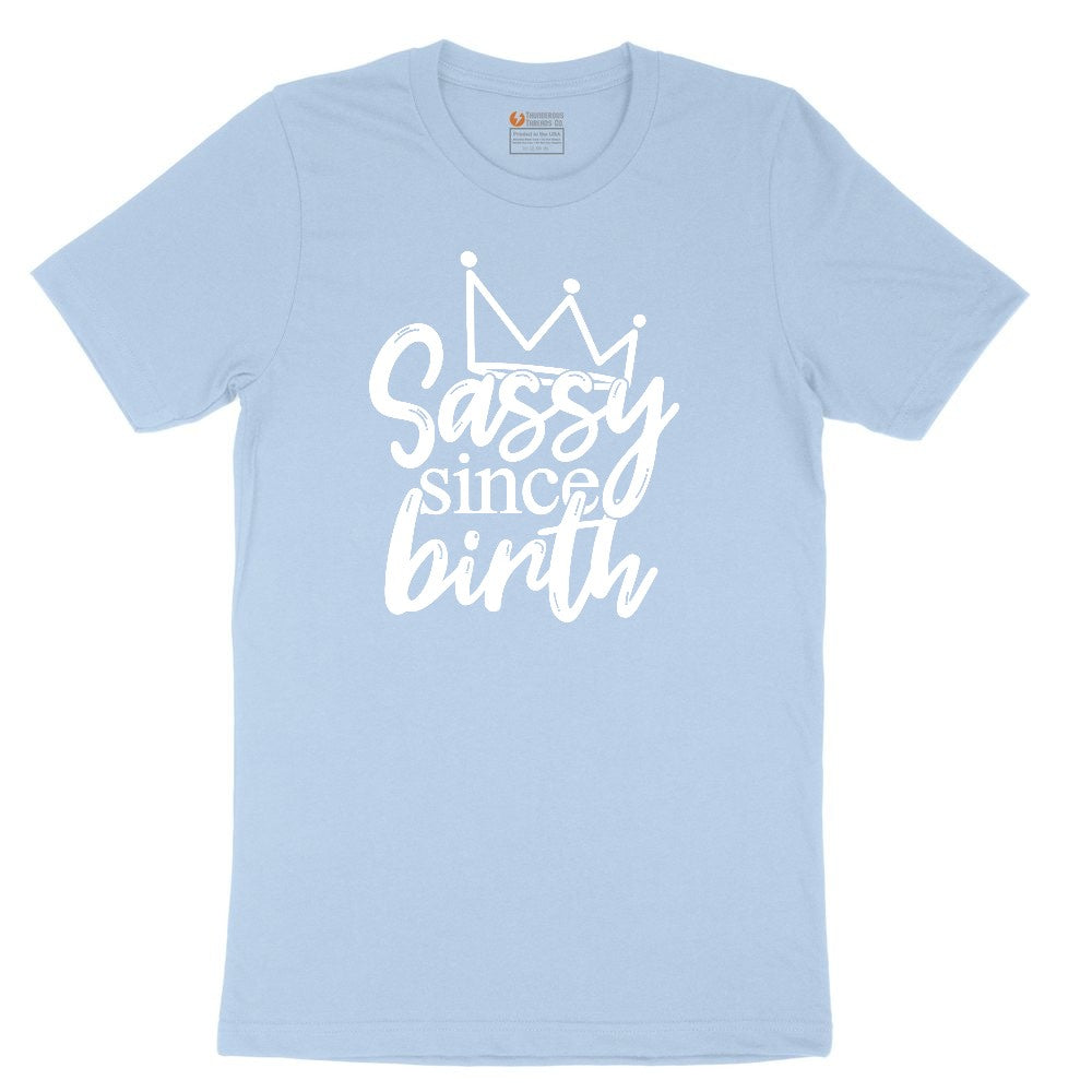Sassy Since Birth Youth Short Sleeve Tee - Light Blue