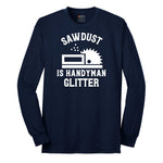 Sawdust is Handyman Glitter Long Sleeve Tee - Navy
