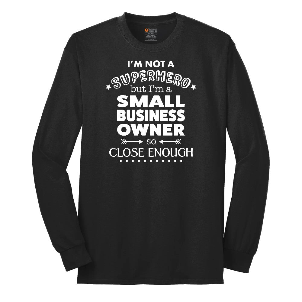 Small Business Owner Long Sleeve Tee - Jet Black