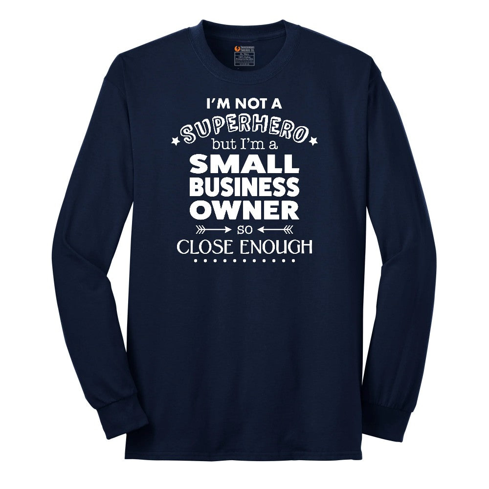 Small Business Owner Long Sleeve Tee - Navy
