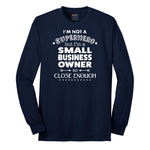 Small Business Owner Long Sleeve Tee - Navy