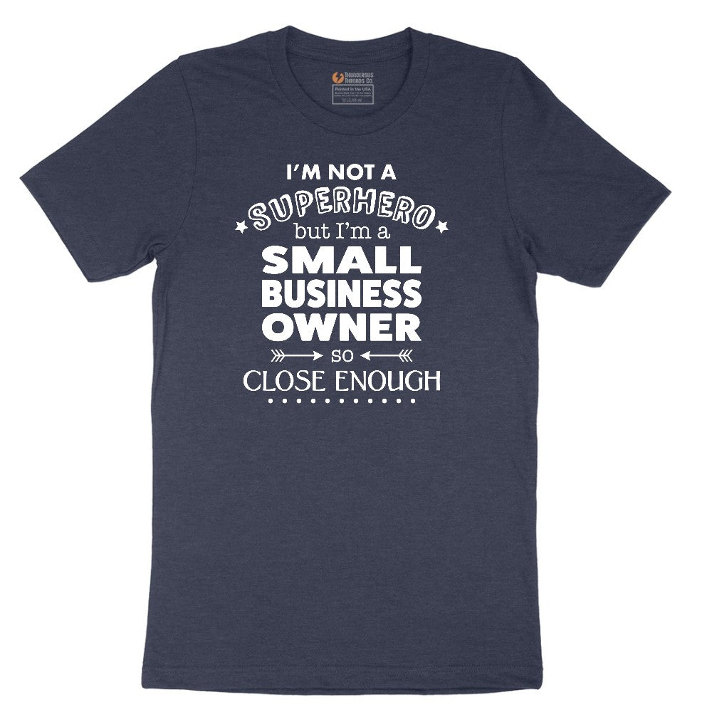 Small Business Owner Short Sleeve Tee - Heather Navy