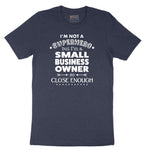 Small Business Owner Short Sleeve Tee - Heather Navy