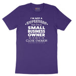 Small Business Owner Short Sleeve Tee - Team Purple