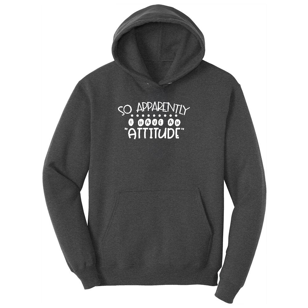 So Apparently I Have an Attitude Youth Hoodie - Dark Heather Grey
