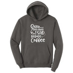 Sorry for What I Said Before Coffe Hoodie - Charcoal