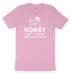 Sorry I Can't I Have Plans with My Cat Youth Short Sleeve Tee - Candy Pink