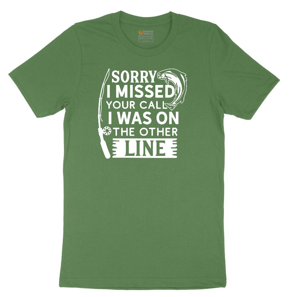 Sorry I Missed Your Call I Was on the Other Line Youth Short Sleeve Tee - Athletic Kelly