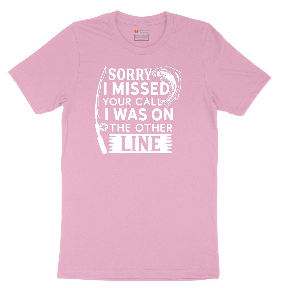 Sorry I Missed Your Call I Was on the Other Line Youth Short Sleeve Tee - Candy Pink