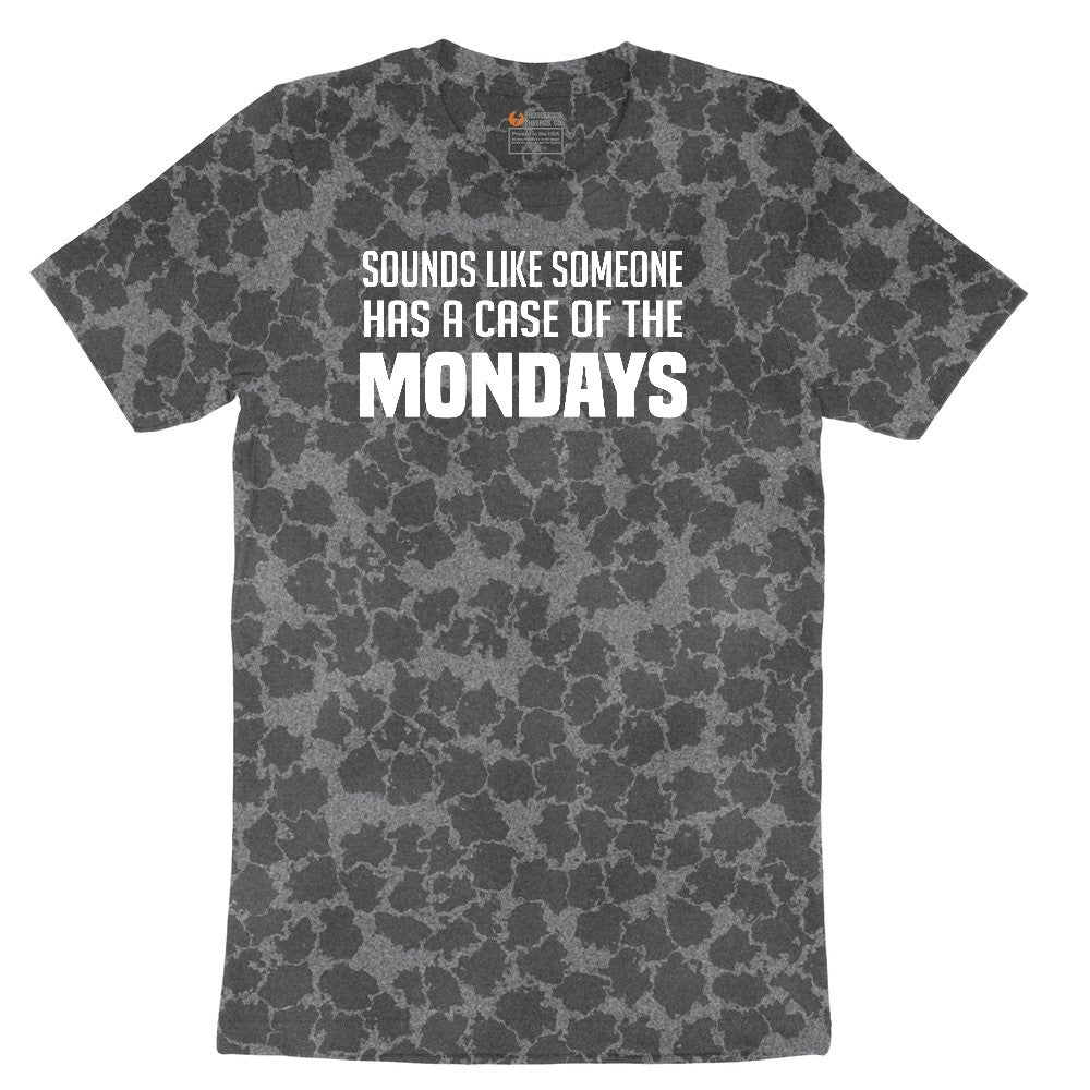 Sounds Like Somebody has a Case of the Mondays Ladies Short Sleeve Tee - Black Leopard