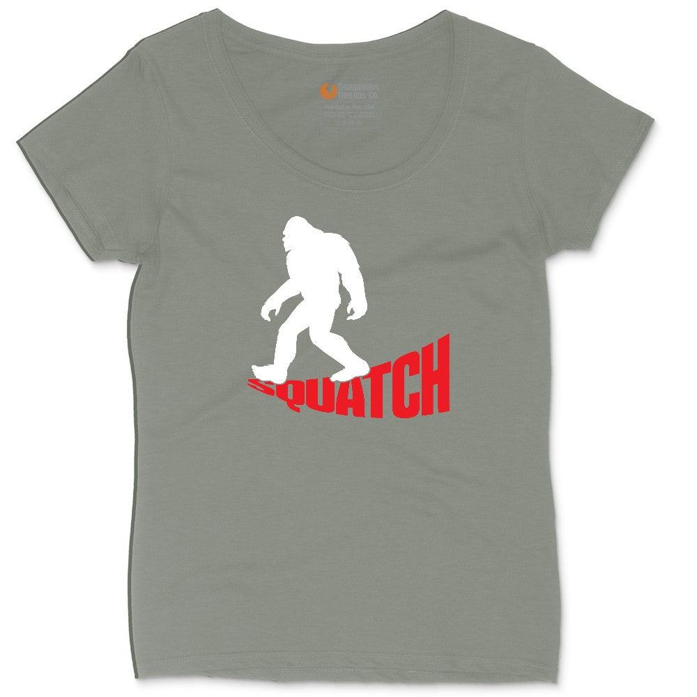 Squatch Ladies Curvy Tee - Bamboo Blackout