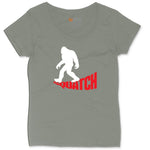 Squatch Ladies Curvy Tee - Bamboo Blackout