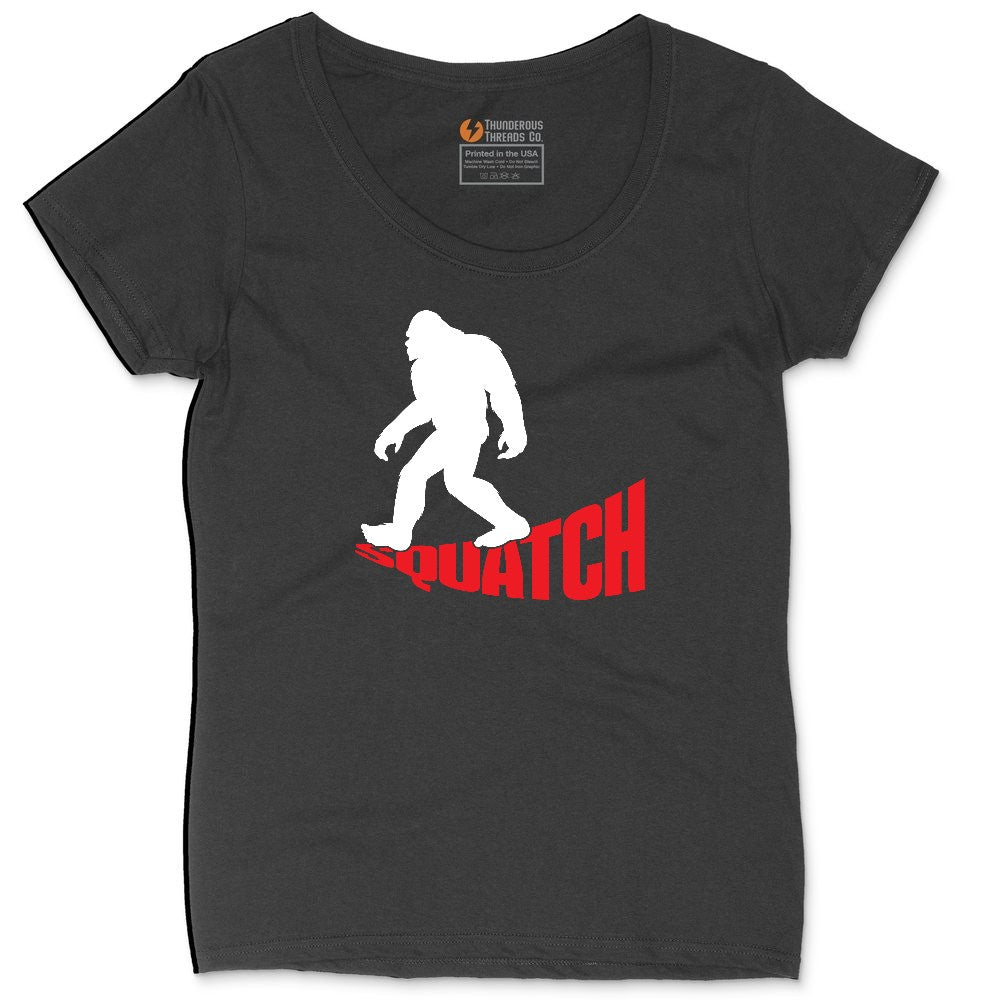 Squatch Ladies Curvy Tee - Black