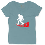 Squatch Ladies Curvy Tee - Surf Blackout