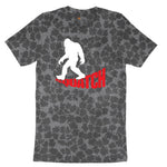Squatch Ladies Short Sleeve Tee - Black Leopard