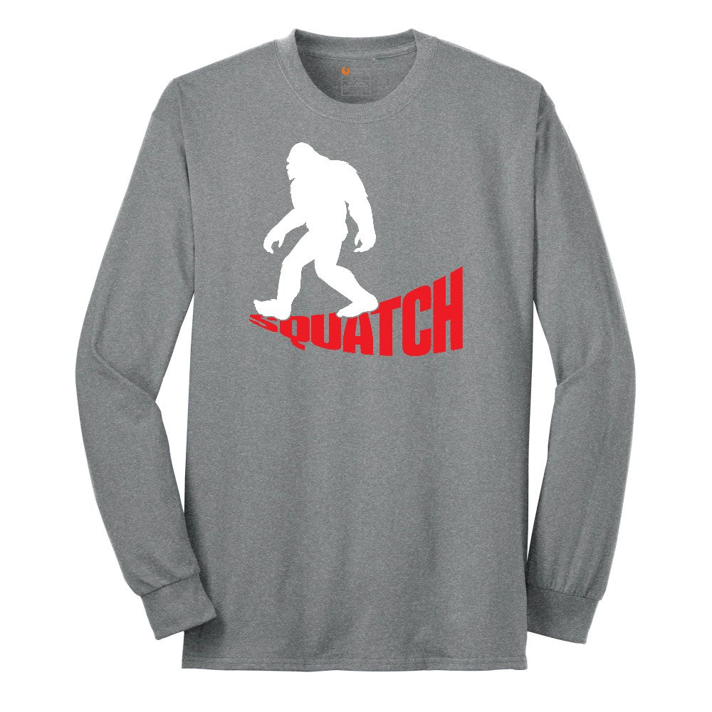 Squatch Long Sleeve Tee - Athletic Grey