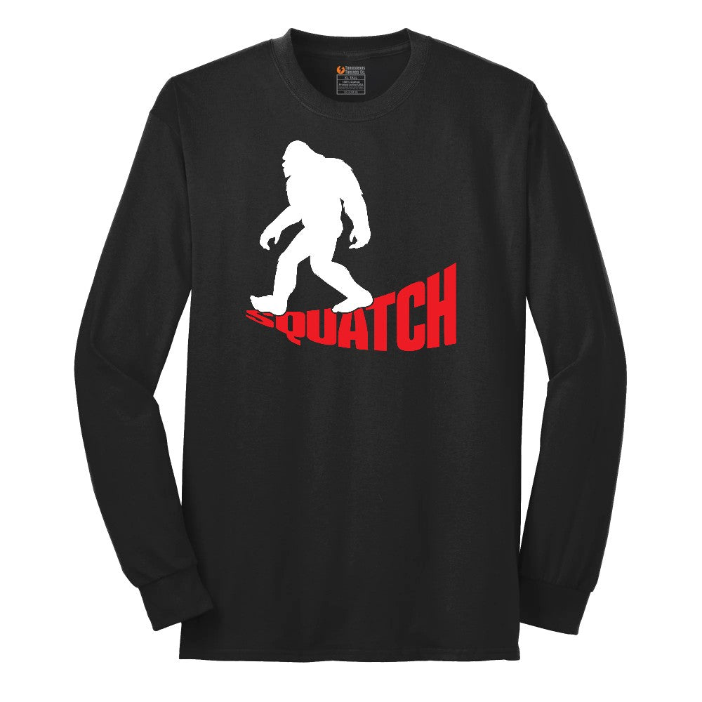 Squatch Long Sleeve Tee - Jet Black