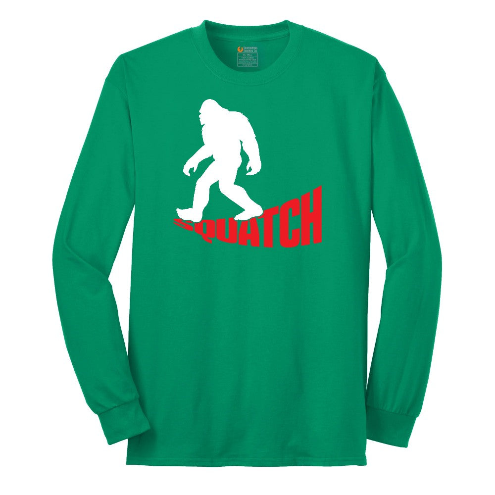Squatch Long Sleeve Tee - Kelly Green
