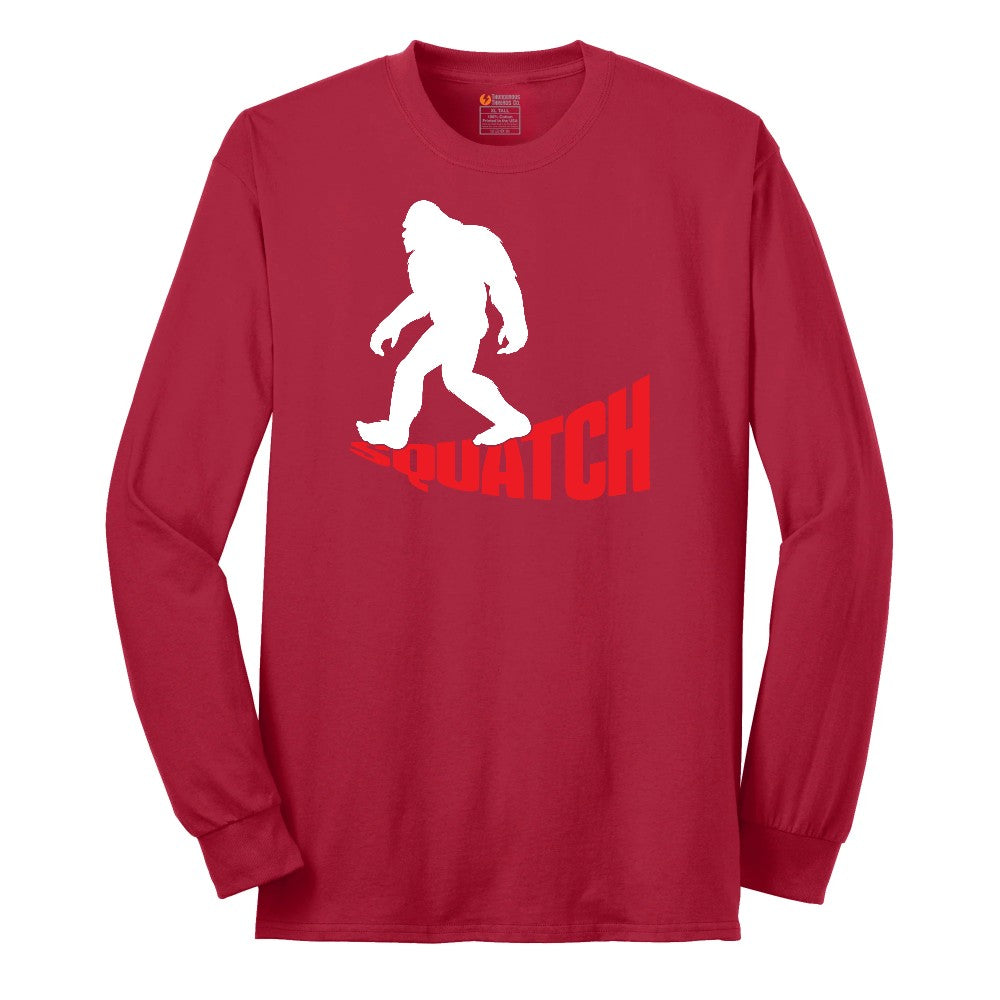 Squatch Long Sleeve Tee - Red