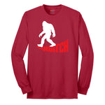 Squatch Long Sleeve Tee - Red