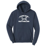 Stand Back Dads Grilling Hoodie - Navy