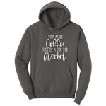 Step Aside Coffee this is a Job for Alcohol Hoodie - Charcoal