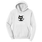 Stressed Cat Everything is Fine Youth Hoodie - White