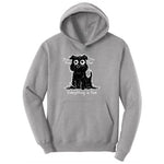 Stressed Dog Design Ladies Hoodie - Athletic Heather