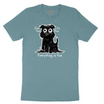 Stressed Dog Design Ladies Short Sleeve Tee - Surf Blackout