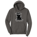 Stressed Dog Design Hoodie - Charcoal