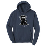 Stressed Dog Design Hoodie - Navy