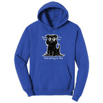 Stressed Dog Design Hoodie - True Royal
