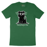 Stressed Dog Design Short Sleeve Tee - Athletic Kelly