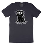 Stressed Dog Design Short Sleeve Tee - Deep Navy