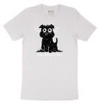 Stressed Dog Design Short Sleeve Tee - White