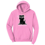 Stressed Dog Design Toddler Hoodie - Candy Pink