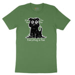 Stressed Dog Design Toddler Short Sleeve Tee - Athletic Kelly
