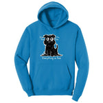 Stressed Dog Design Youth Hoodie - Sapphire