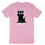Stressed Dog Design Youth Short Sleeve Tee - Candy Pink