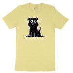 Stressed Dog Design Youth Short Sleeve Tee - Yellow