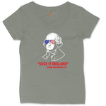 Suck It England Ladies Curvy Tee - Bamboo Blackout