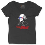 Suck It England Ladies Curvy Tee - Black