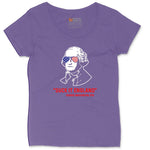 Suck It England Ladies Curvy Tee - Vintage Purple
