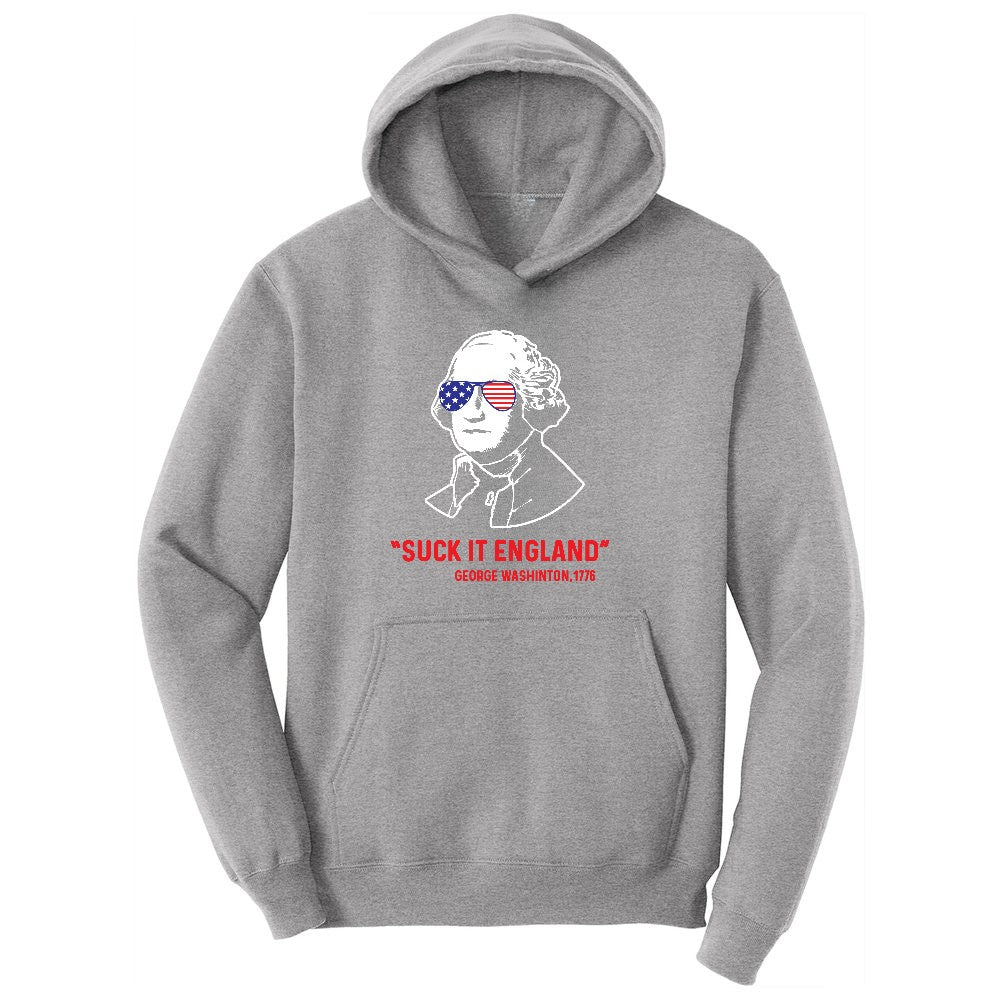 Suck It England Ladies Hoodie - Athletic Heather