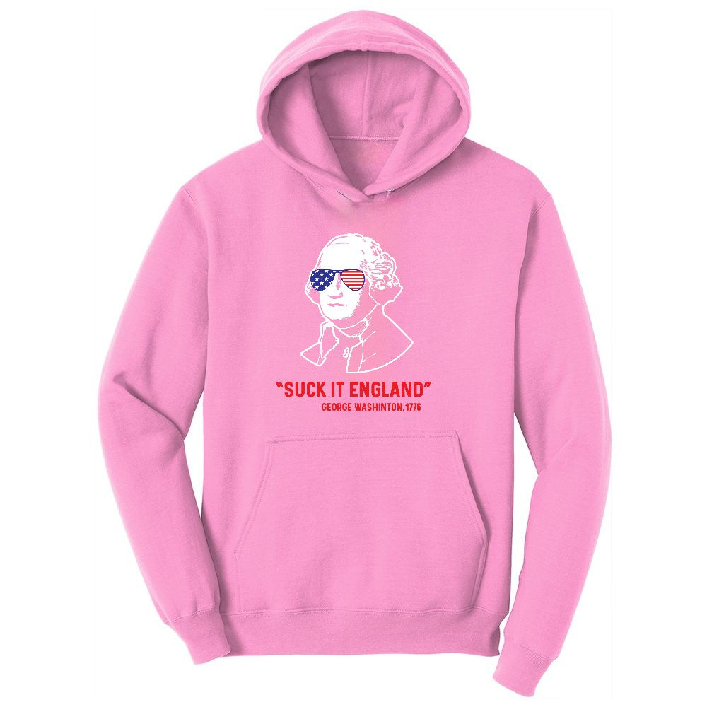 Suck It England Ladies Hoodie - Candy Pink