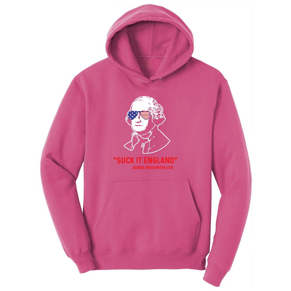 Suck It England Ladies Hoodie - Sangria