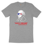 Suck It England Ladies Short Sleeve Tee - Granite Heather