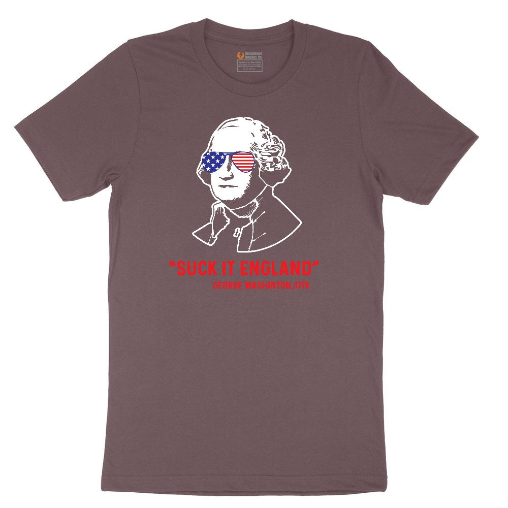 Suck It England Ladies Short Sleeve Tee - Sangria Blackout
